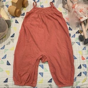 Orange old navy overall, summer, 12-18m